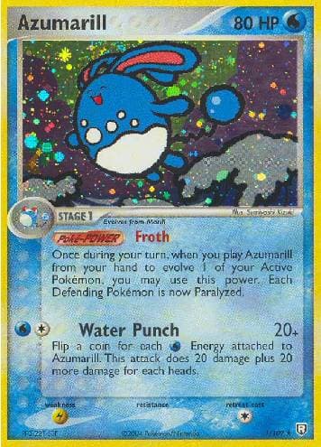 Carta Azumarill (1/109) do set Team Rocket Returns — Pokémon TCG | Bynx