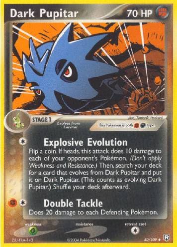 Carta Dark Pupitar (40/109) do set Team Rocket Returns — Pokémon TCG | Bynx