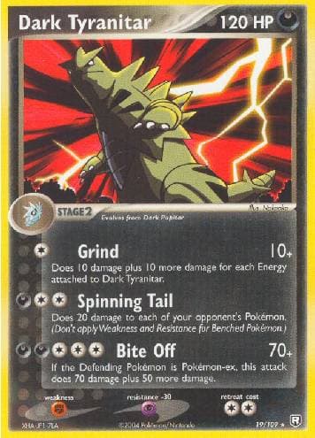 Carta Dark Tyranitar (19/109) do set Team Rocket Returns — Pokémon TCG | Bynx