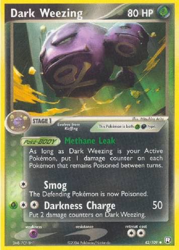 Carta Dark Weezing (42/109) do set Team Rocket Returns — Pokémon TCG | Bynx