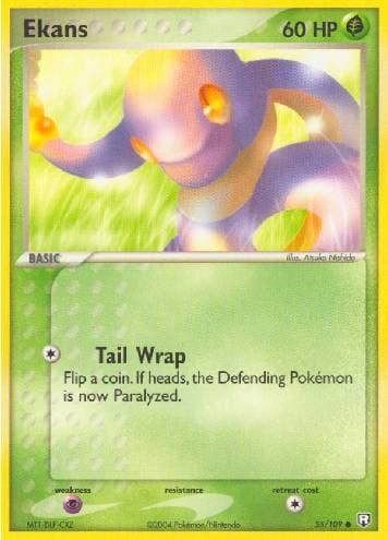 Carta Ekans (55/109) do set Team Rocket Returns — Pokémon TCG | Bynx
