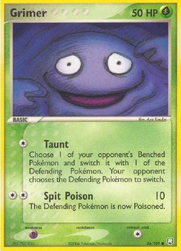 Carta Grimer (56/109) do set Team Rocket Returns — Pokémon TCG | Bynx