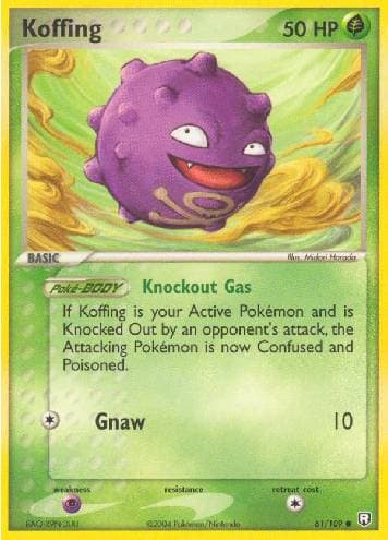 Carta Koffing (61/109) do set Team Rocket Returns — Pokémon TCG | Bynx