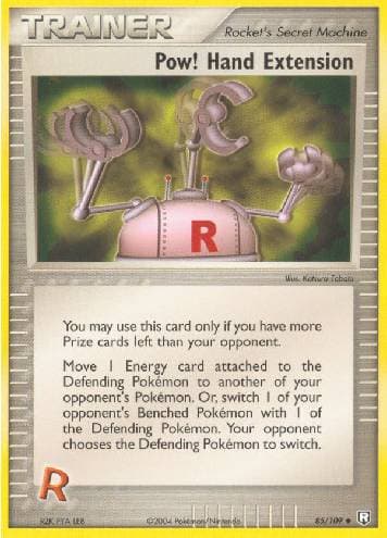 Carta Pow! Hand Extension (85/109) do set Team Rocket Returns — Pokémon TCG | Bynx