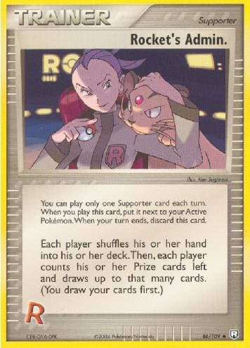 Carta Rocket's Admin. (86/109) do set Team Rocket Returns — Pokémon TCG | Bynx
