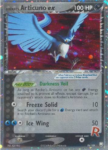 Carta Rocket's Articuno ex (96/109) do set Team Rocket Returns — Pokémon TCG | Bynx