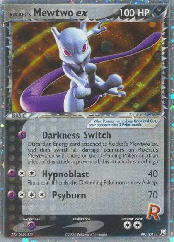 Rocket's Mewtwo ex (99/109) — Team Rocket Returns
