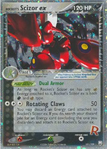 Carta Rocket's Scizor ex (101/109) do set Team Rocket Returns — Pokémon TCG | Bynx