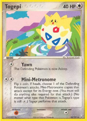 Carta Togepi (50/109) do set Team Rocket Returns — Pokémon TCG | Bynx