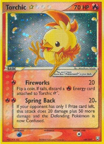Carta Torchic Star (108/109) do set Team Rocket Returns — Pokémon TCG | Bynx