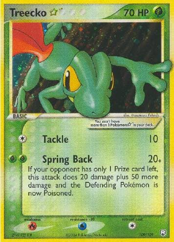 Carta Treecko Star (109/109) do set Team Rocket Returns — Pokémon TCG | Bynx