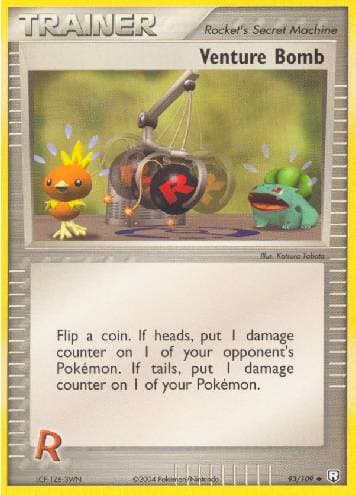 Carta Venture Bomb (93/109) do set Team Rocket Returns — Pokémon TCG | Bynx
