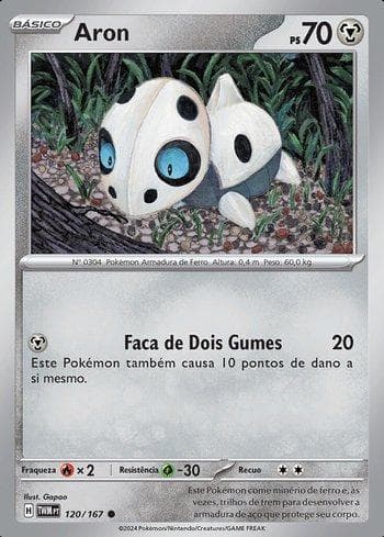 Carta Aron (120/167) do set Máscaras do Crepúsculo — Pokémon TCG | Bynx