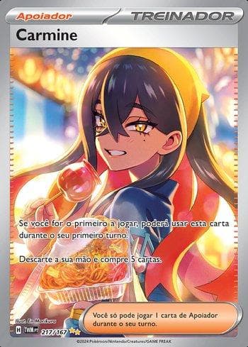 Carta Carmine (217/167) do set Máscaras do Crepúsculo — Pokémon TCG | Bynx