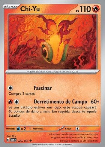 Carta Chi-Yu (039/167) do set Máscaras do Crepúsculo — Pokémon TCG | Bynx