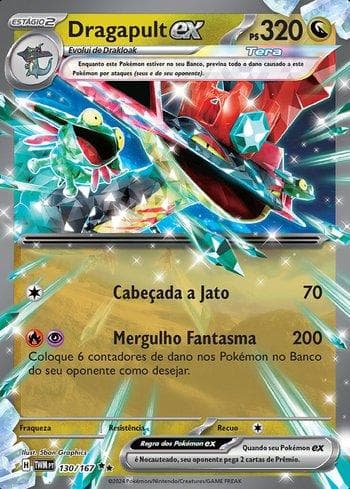 Carta Dragapult ex (130/167) do set Máscaras do Crepúsculo — Pokémon TCG | Bynx