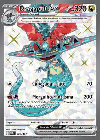 Carta Dragapult ex (200/167) do set Máscaras do Crepúsculo — Pokémon TCG | Bynx