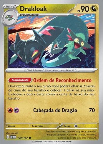 Drakloak (129/167) — Máscaras do Crepúsculo