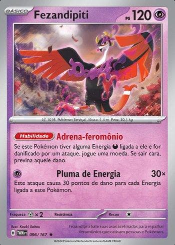 Carta Fezandipiti (096/167) do set Máscaras do Crepúsculo — Pokémon TCG | Bynx