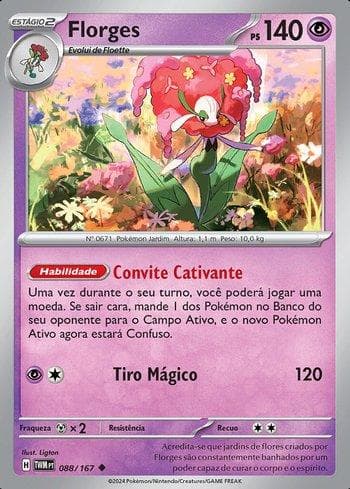 Carta Florges (088/167) do set Máscaras do Crepúsculo — Pokémon TCG | Bynx