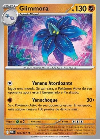 Carta Glimmora (109/167) do set Máscaras do Crepúsculo — Pokémon TCG | Bynx