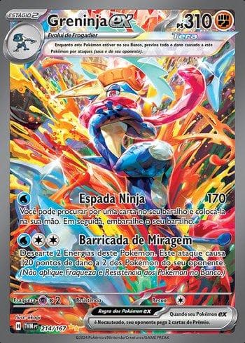 Greninja ex (214/167) — Máscaras do Crepúsculo