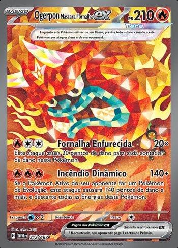 Hearthflame Mask Ogerpon ex (212/167) — Máscaras do Crepúsculo