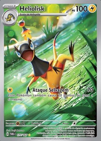 Carta Heliolisk (177/167) do set Máscaras do Crepúsculo — Pokémon TCG | Bynx