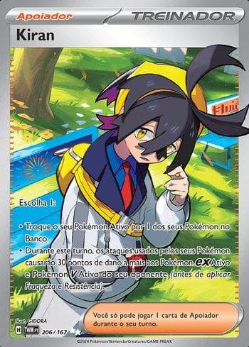 Carta Kieran (206/167) do set Máscaras do Crepúsculo — Pokémon TCG | Bynx