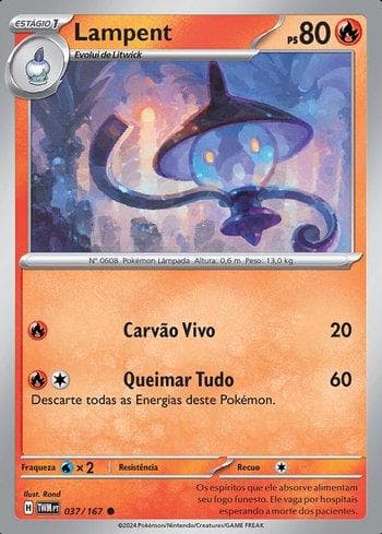 Carta Lampent (037/167) do set Máscaras do Crepúsculo — Pokémon TCG | Bynx