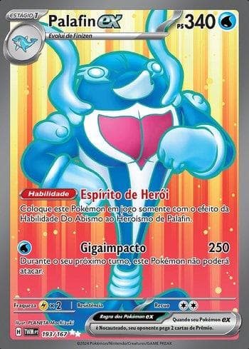 Carta Palafin ex (193/167) do set Máscaras do Crepúsculo — Pokémon TCG | Bynx