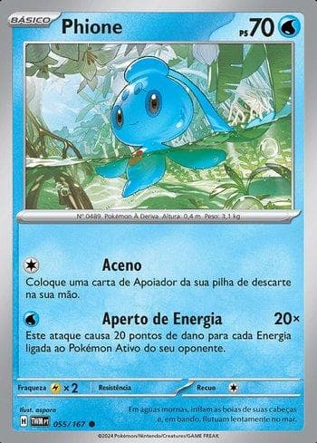 Carta Phione (055/167) do set Máscaras do Crepúsculo — Pokémon TCG | Bynx