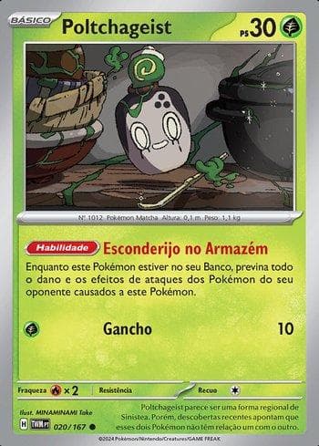 Carta Poltchageist (020/167) do set Máscaras do Crepúsculo — Pokémon TCG | Bynx