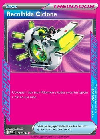 Carta Scoop Up Cyclone (162/167) do set Máscaras do Crepúsculo — Pokémon TCG | Bynx