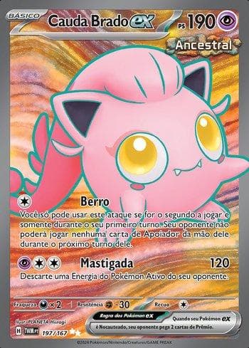 Carta Scream Tail ex (197/167) do set Máscaras do Crepúsculo — Pokémon TCG | Bynx
