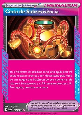 Carta Survival Brace (164/167) do set Máscaras do Crepúsculo — Pokémon TCG | Bynx