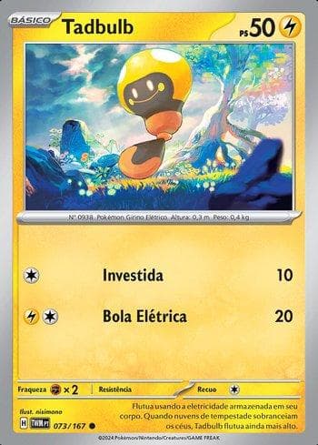 Carta Tadbulb (073/167) do set Máscaras do Crepúsculo — Pokémon TCG | Bynx