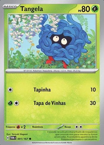 Carta Tangela (001/167) do set Máscaras do Crepúsculo — Pokémon TCG | Bynx