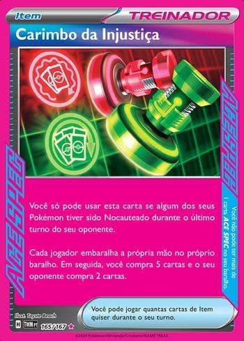 Carta Unfair Stamp (165/167) do set Máscaras do Crepúsculo — Pokémon TCG | Bynx