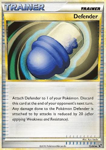 Carta Defender (72/90) do set Destemido — Pokémon TCG | Bynx