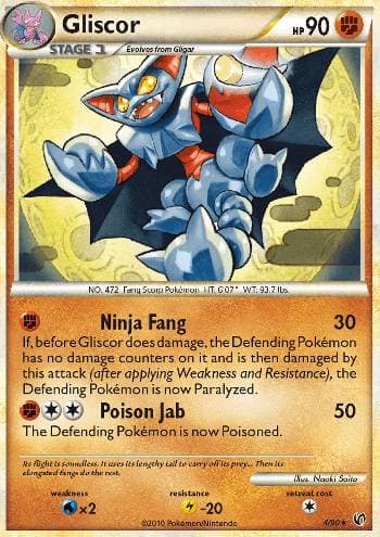 Carta Gliscor (4/90) do set Destemido — Pokémon TCG | Bynx