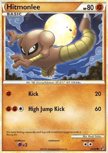 Carta Hitmonlee (52/90) do set Destemido — Pokémon TCG | Bynx