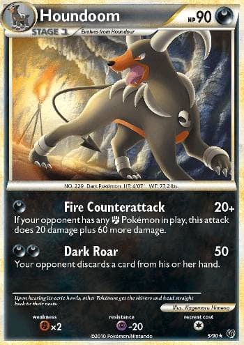 Carta Houndoom (5/90) do set Destemido — Pokémon TCG | Bynx