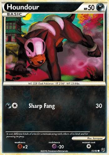 Carta Houndour (53/90) do set Destemido — Pokémon TCG | Bynx