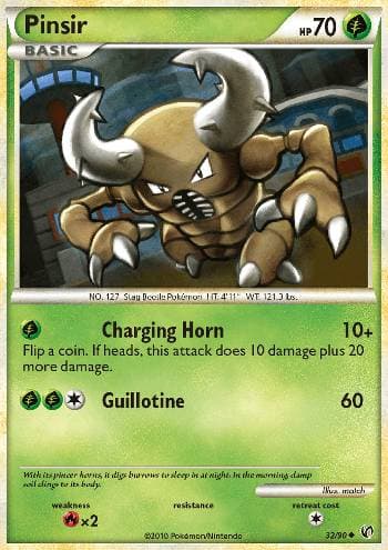 Carta Pinsir (32/90) do set Destemido — Pokémon TCG | Bynx