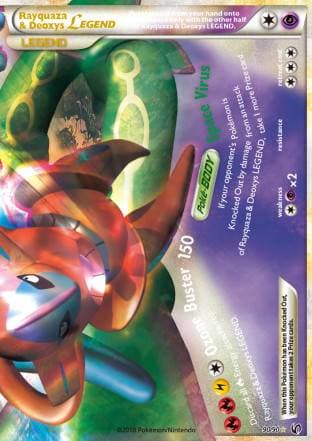 Carta Rayquaza & Deoxys LEGEND (90/90) do set Destemido — Pokémon TCG | Bynx