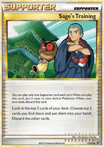 Carta Sage's Training (77/90) do set Destemido — Pokémon TCG | Bynx