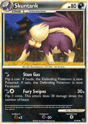 Carta Skuntank (37/90) do set Destemido — Pokémon TCG | Bynx