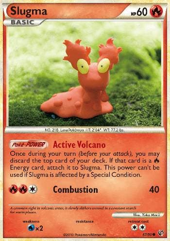 Carta Slugma (67/90) do set Destemido — Pokémon TCG | Bynx