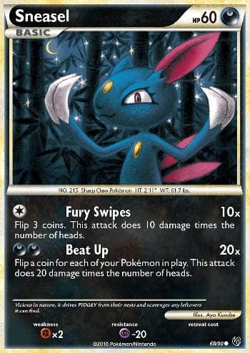 Carta Sneasel (68/90) do set Destemido — Pokémon TCG | Bynx